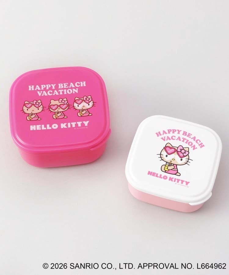 日焼けハローキティ シール容器2Pセット[品番：WRDW0232729]｜212