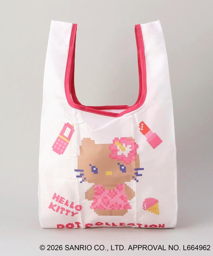 日焼けハローキティ DOTエコバッグ S[品番：WRDW0232653]｜212 KITCHEN