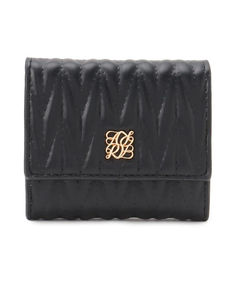 新生活 新学期】キルティング ボックスコイン三つ折り財布[品番