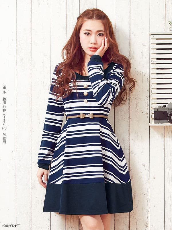 ベルト付背中クロスミニワンピース2点セット|MR|GL|CS][品番