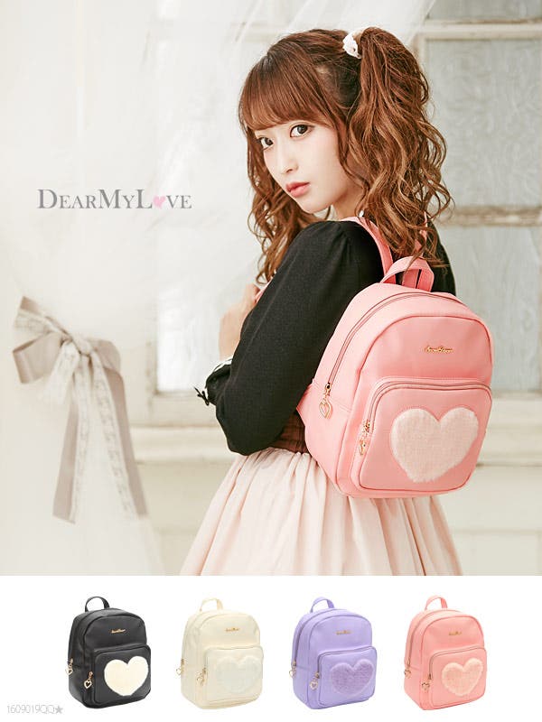 [新品未使用] opium pink fur backpack ファー リュック 10L容量】総柄刺繍リュック（バックパック/リュック）｜ANY
