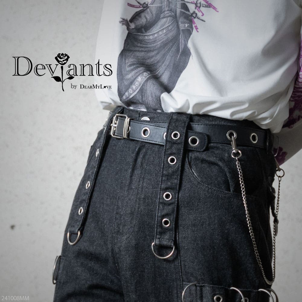 レザーチェーン付ベルト 量産型 地雷系 夢展望[品番：YU000047177