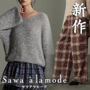 チェック柄ジャガードワイドパンツ他☆新作発表☆