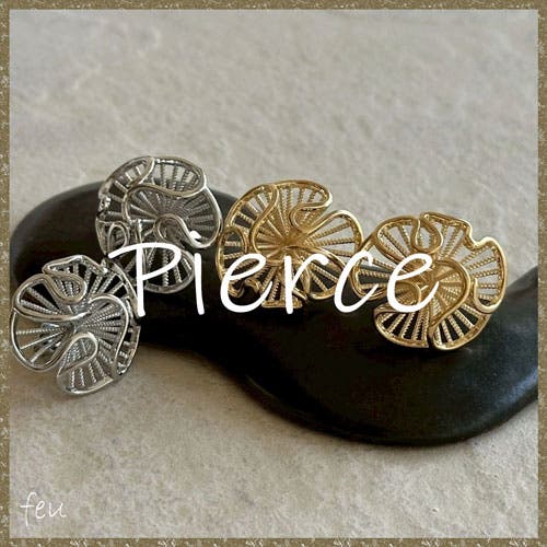 【feu】冬の装いに映えるアクセサリー【ピアス】