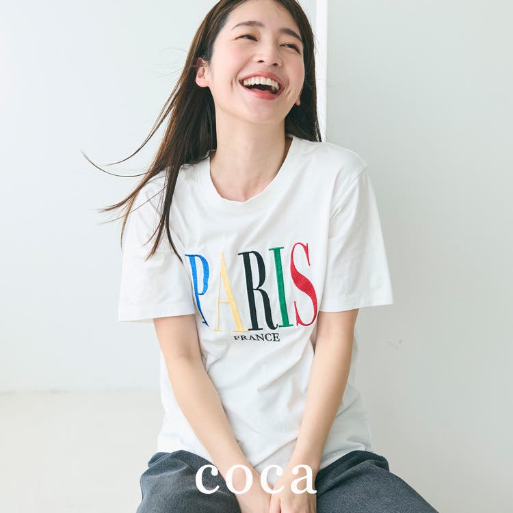 【coca】気分が上がる！遊び心たっぷりのロゴT✨