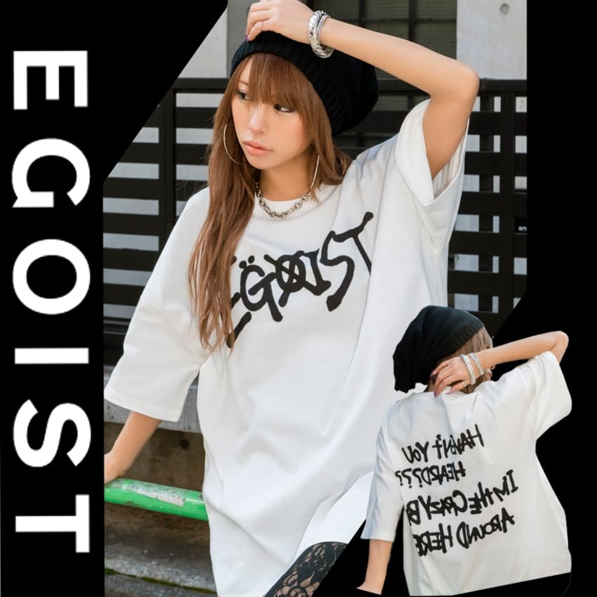 【EGOIST】スプレーデザインTシャツ