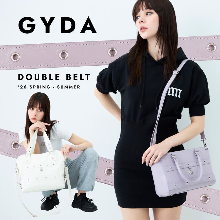 2本のベルトデザインがアクセント【GYDA】