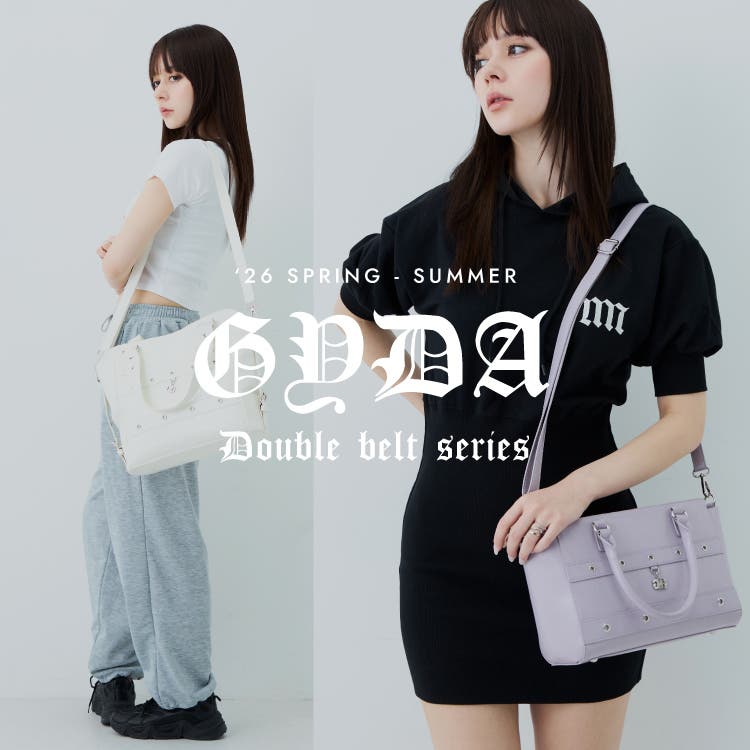 2本のベルトモチーフが今っぽい☆GYDA