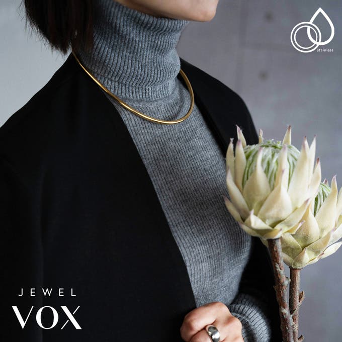 艶めくメタルチョーカー