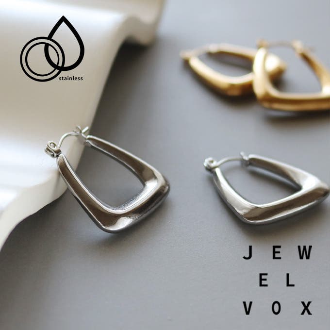 【JewelVOX】キャッチ一体型の「フープピアス」