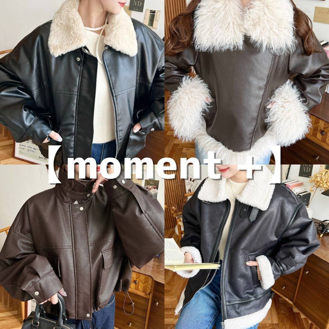 【moment+】レザージャケット