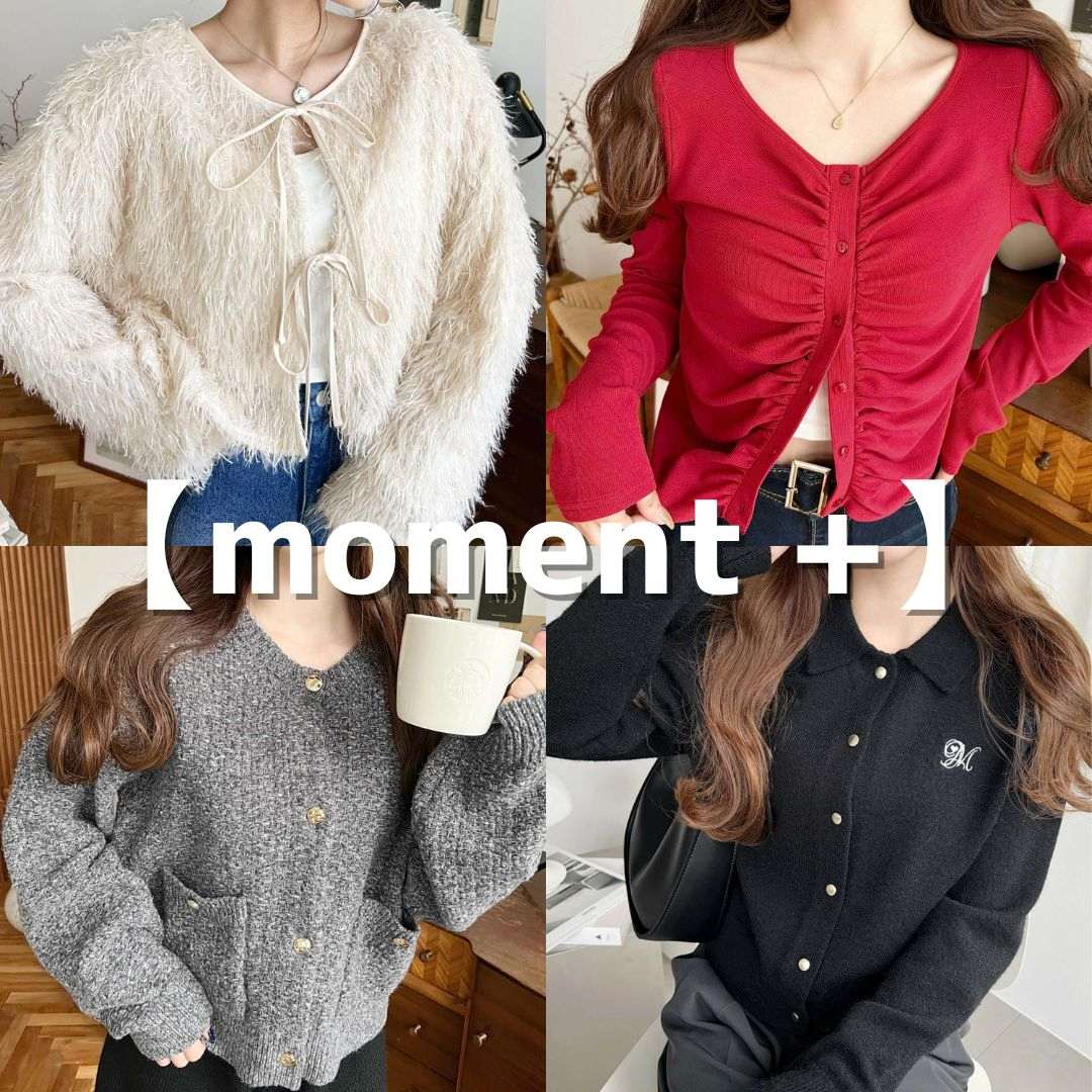【moment+】カーディガン特集