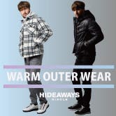 【HIDEAWAYS】warm outer wear