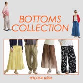 NICOLE white 春ボトムス