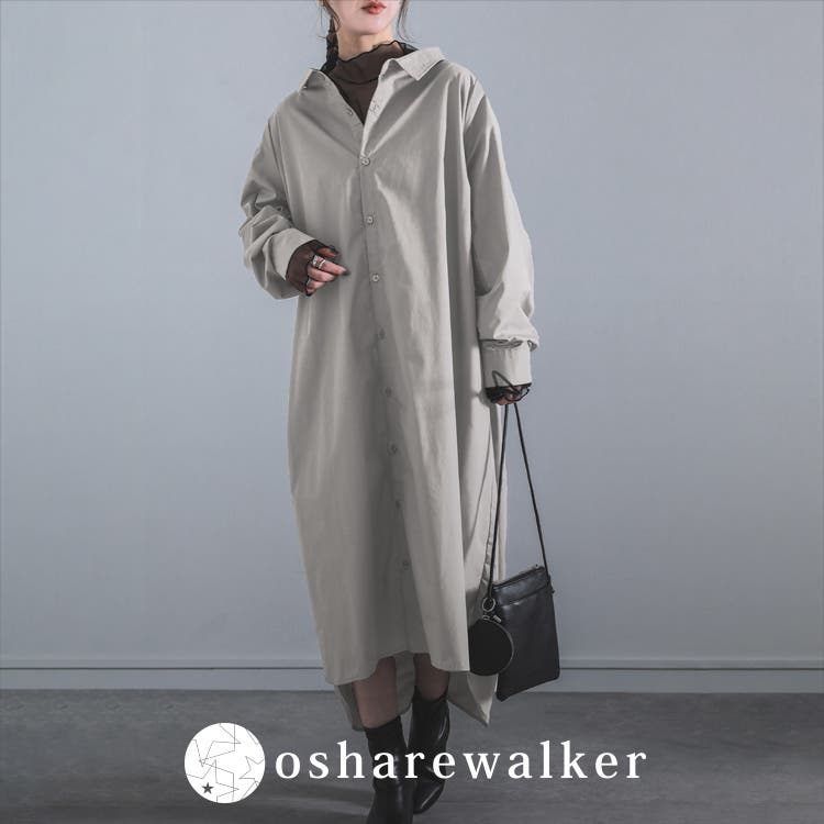 ≪osharewalker≫コーデの味方♩シャツワンピ