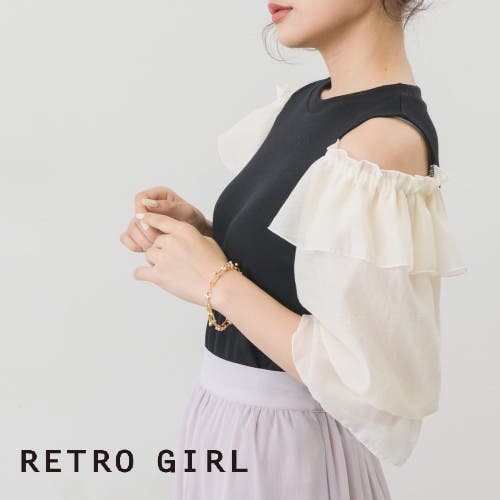 【RETRO GIRL】大人フェミニンなカットソー