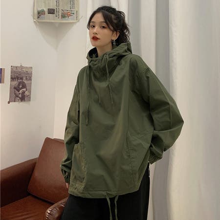 【New】ビックシルエット アノラックパーカー