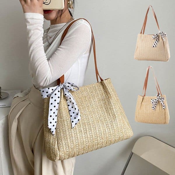 【ストローバッグ】涼し気な素材感が魅力☆★