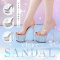足元涼しく透明感アップ♡クリアサンダル