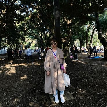 すっぴんで代々木公園に行った日（笑） #ootd 
___________________________
🕶  @acnestudios   #acnestudios .
👕  @hm   #hm .
🧥  @newlyme_official   #newlyme   品番:525685
👟  @bornandraised1968   #bornandraised1968 .
🛍  @nanananaofficial   #nananana .
____________________________ .
.
  #Newlyme   #Newlyme_yumegirl   #pr   #ootd .
  #足元倶楽部   #code  #오오티디  #shoplista 