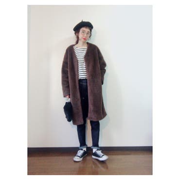 mercibeaucoup,さんのうしろまえデニム☺︎﻿
ストレッチが効いていて、履き心地抜群＊﻿
ゆったりしているけど、脚のラインが細く ﻿
きれいに見えるのでお気に入りです♡﻿
﻿
﻿
┈ ┈ ┈ ┈ ┈ ┈ ┈ ┈ ┈ ┈ ┈ ﻿﻿
＊帽子(shoplist_official)﻿
＊アクセサリー(goldy_jp)﻿
＊アウター(earth__1999)﻿
＊トップス(grshimamura)﻿
＊デニム(mercibeaucoup_official_insta)﻿
＊バック(retrogirl_official)﻿
＊靴(converse_jp)﻿
┈ ┈ ┈ ┈ ┈ ┈ ┈ ┈ ┈ ┈ ┈﻿﻿
﻿
 #mercibeaucoup  ﻿
 #goldy  ﻿
 #converse  ﻿
 #retorogirl  ﻿
 #しまむら  ﻿
 #丸めがね ﻿
 #ベレー帽  ﻿
 #ボア ﻿
 #ボーダー ﻿
 #デニム  ﻿
 #スニーカー  ﻿
 #シンプル  ﻿
 #もふもふ  ﻿
 #mineby3mootd  ﻿
 #lucrajp  ﻿
 #cocoromii  ﻿
 #今日のコーデ  ﻿
 #オン眉 ﻿
 #ヘアアレンジ  ﻿
 #大人カジュアル ﻿
 #おしゃれさんと繋がりたい  ﻿
 #モノトーン ﻿
 #カジュアル ﻿
 #冬コーデ  ﻿