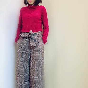 チェックワイドパンツ可愛い。

 #ブラウンレッド 
 #ただ 
 #だいぶでかい 
 #shoplista 
