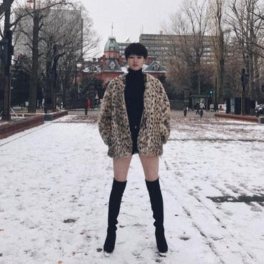 .
 #撮影  #赤レンガ   #ニーハイブーツ   #ヒョウ柄    #タートルネック   #black   #sapporo   #winter  #雪   #ootd   #ootdfashion  #instafashion  #お洒落さんと繋がりたい   #いいね返し   #私服   #l4like   #l4f 
  #shoplist  shoplist_official