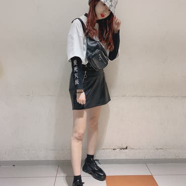 新作モノトーンコーデ☆
袖の『愛死天流』が可愛いポイント＾＾【スタッフ/165㎝】