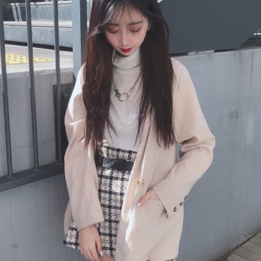 ベイクドカラージャケットにあわせて春コーデをしてみました！
ジャケットはパンツやワンピースとも合わせやすいのでおすすめです！【スタッフ/163㎝】