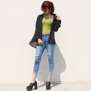 新作のシアーシャツ♪さらっと羽織るだけでトレンドライクな仕上がりに♪