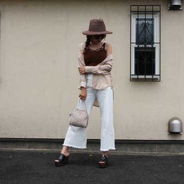 フリンジワイドパンツが再入荷♪