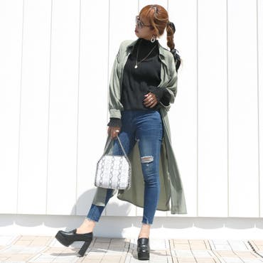 新作の2WAYロングシャツ♪羽織りとしてはもちろん、ワンピースとしても着用出来る優れもの♪