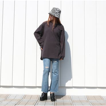 ゼブラ柄バケハがスタイリングのPOINTに♪