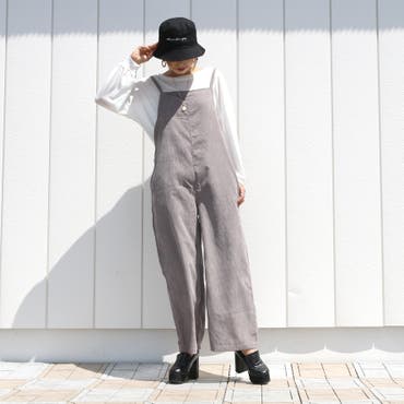 ゆるっとしたシルエットでこなれるサロペット♪