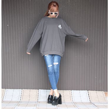 ゆったり楽チンなバックロゴチュニック♪