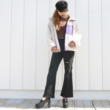 新作のスタンドボアブルゾン♪