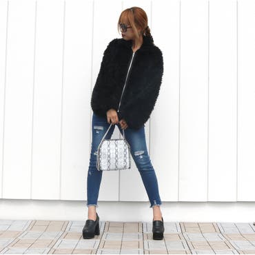 軽量であたたかいスタンドボアブルゾン♪