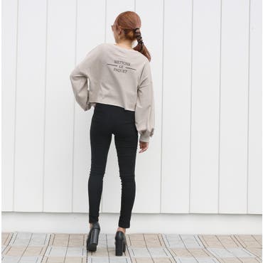 ダメージショートTOPSのグレーベージュが再入荷♪