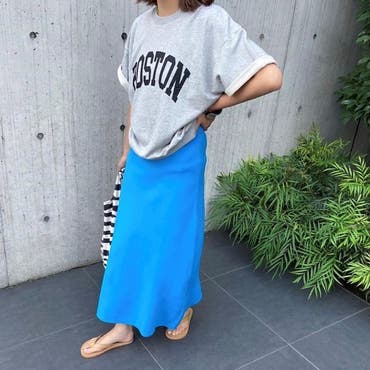 裾にリブがついたスウェットはウエストにゆとりが出て立体感が出せます◎